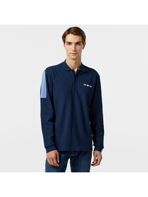 Nautica Erkek Lacivert Uzun Kollu Polo Yaka T-Shirt