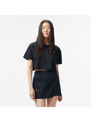 Converse Sporty Boxy Kadın Siyah T-Shirt