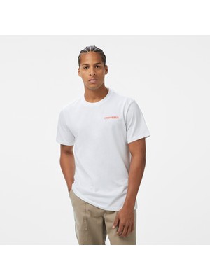 Converse Otherworldly Transmissions Erkek Grafik Baskılı Beyaz T-Shirt