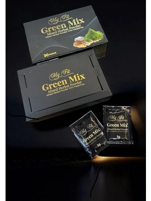 My Fit Green Mix 30 Adet Vitamin ve Mineral Zengin Karışık Bitkisel Toz Gün Boyu Enerji
