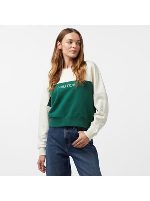 Nautica Kadın Yeşil Regular Fit Sweatshirt