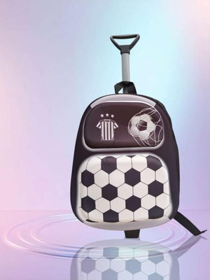 Üç Boyut Beşiktaş Çekçekli Anaokul Kreş Sırt Çanta Valiz Çocuk Çantası (Ölçülere Bakınız)