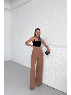Martcini Yüksek Bel Pensli̇ Palazzo Pantolon