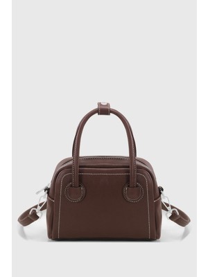 Housebags El Ve Omuz Kahverengi Vintage Çok Yönlü Pu Deri Çapraz Askılı Çanta 275