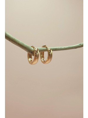 Sacce Scarves & Accessories Vintage Modelli Düz Halka Küpe