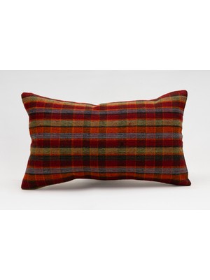 Kilim Wholesale El Yapımı Kilimden Yapılmış Vintage Kırlent Kılıfı, Yün, 30X50 cm