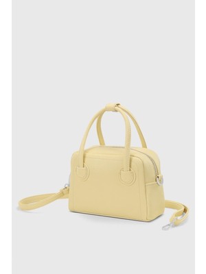 House Bags Çok Yönlü Sarı Pu Deri El ve Omuz Çanta Şık Görünüm 275 Kadın