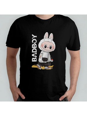 Pixxa Labubu Unisex %100 Pamuklu Bisiklet Yaka T-Shirt Model 4