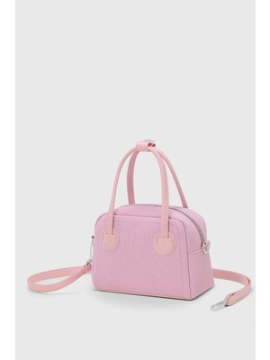Housebags Vintage Pembe Kanvas El Ve Omuz Çanta 275 PU Deri Çok Yönlü Ergonomik Tasarım