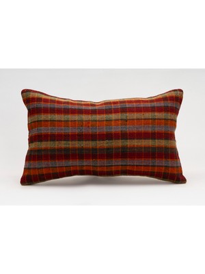 Kilim Wholesale El Yapımı Kilimden Yapılmış Vintage Kırlent Kılıfı, Yün, 30X50 cm