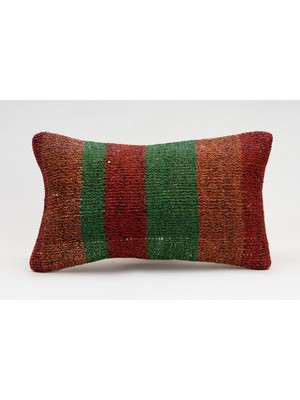 Kilim Wholesale El Yapımı Kilimden Yapılmış Vintage Kırlent Kılıfı, Yün, 30X50 cm