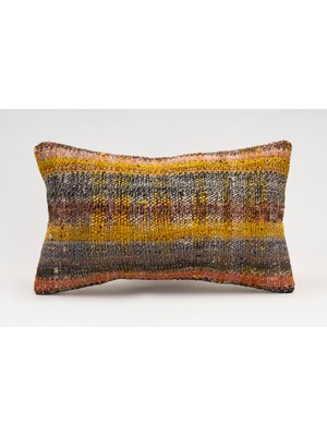 Kilim Wholesale El Yapımı Kilimden Yapılmış Vintage Kırlent Kılıfı, Yün, 30X50 cm