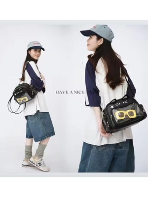 İta Bag Hello Kitty Cinnamoroll Sırt Çantası Omuz Çanta Kedi Kulaklı Kore Y2K Lüx Deri Kadın Genç Kız Çocuk