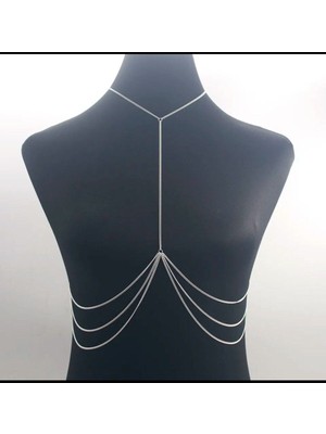 Şıklığı ve Zarafeti Tamamlayan Zincirli Kadın Vücut Zinciri