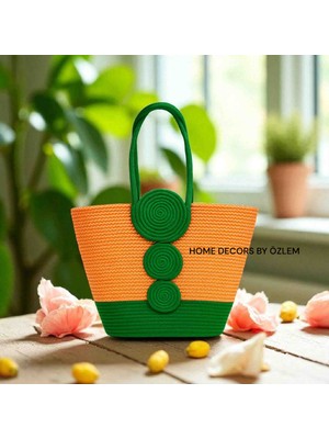 Hasır Omuz Çantası Plaj Çantası Günlük Çanta  El Emeği  Handmade