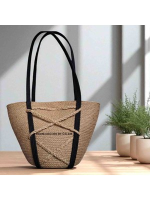 Hasır Omuz Çantası Plaj Çantası Günlük Çanta  El Emeği  Handmade