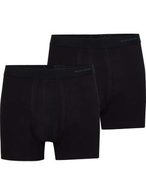 Blackspade Erkek Boxer 2'li Paket Loose Fit 9626 - Siyah