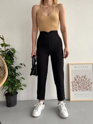 Atlas Fletolu Pantolon Siyah