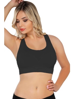 Siyah Mı Emay 4027 Seamless Tül Pedli Toparlayıcı Büstiyer