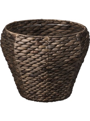 IKEA Druvfläder Rattan Saksı 24 cm Su Sümbülü Plastik Iç Kaplama Suya Dayanıklı Saksı