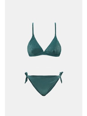 Amarelle Bali Yeşil Dolgusuz Üçgen  Bikini Takım