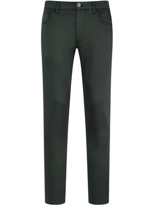 Haki Slim Fit Pamuklu 5 Cep Kanvas Pantolon