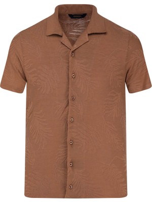Camel Regular Fit Apaş Yaka Gömlek Tişört
