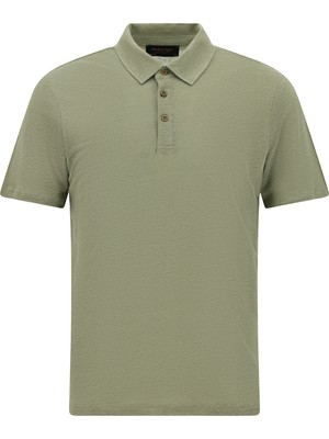 Abdullah Kiğılı Regular Fit Keten Polo Yaka T-shirt