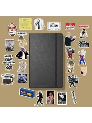 Eminem / Slim Shady Paketi / Bullet Journal Defter Çıkartma Ajanda Laptop Etiket