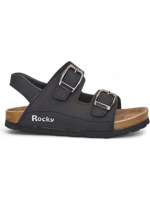 Rocky Sport Rocky Ortopedik Taban Çocuk Sandalet Siyah Tekstil Malzemeden Rahat ve Hafif Tasarım