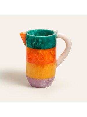 Tanda Reçine Sürahi 22X13X23 cm Renkli