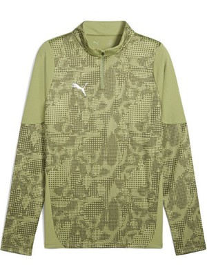 Puma Teamcup Training 1/4 Zip Top Erkek Futbol Antrenman Uzun Kollu Tişört 65916440 Yeşil