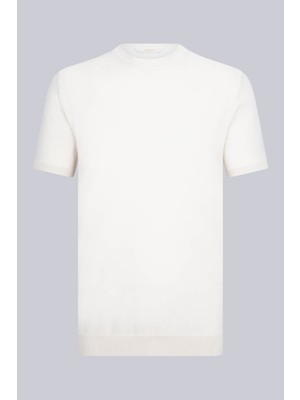 Taş Regular Fit  Bisiklet Yaka Rayon Tişört