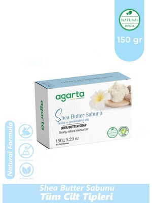 Agarta El Yapımı Shea Butter Sabunu 150 Gr Doğal Malzemelerle Cilt ve Saç İçin Besleyici