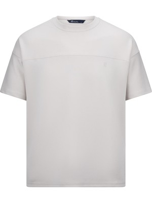 Taş Regular Fit Bisiklet Yaka Oversize Tişört
