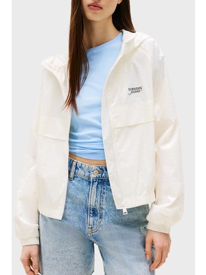 Tommy Jeans Jakarlı Regular Fit Kapüşonlu Su Itici Ceket Bayan Ceket DW0DW20952 Ybl