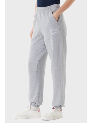 Tommy Jeans Pamuklu Relaxed Fit Yüksek Bel Lastikli Paça Jogger Pantolon Bayan Pantolon DW0DW20994 Q13