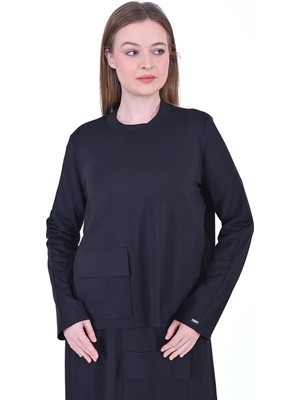 Rayon Penye Etekli Takım Siyah