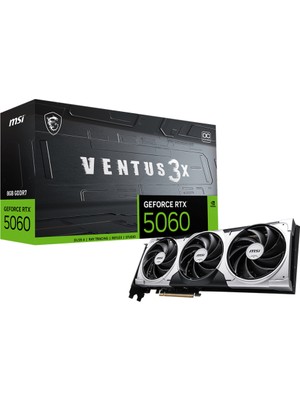 MSI GeForce RTX 5060 8 GB Ekran Kartı 2550 MHz Çift Fanlı Soğutma ile 3 Çıkışlı