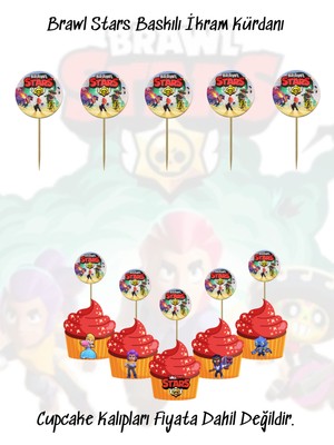 Brawl Stars Temalı Tema Uygun Ikram Kürdanı 10 Adet
