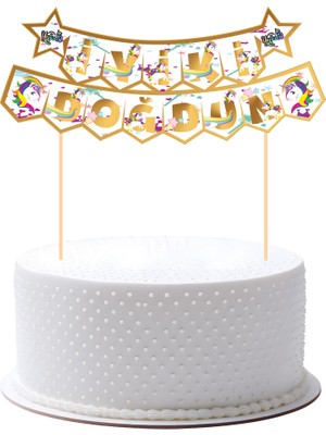 Deniz Parti Unicorn Pasta Üstü Banner