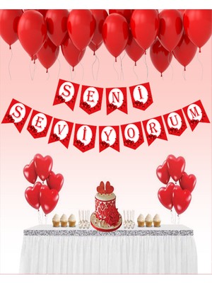 Deniz Parti Seni Seviyorum Temalı Uzar Yazı Banner