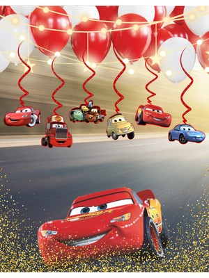 Deniz Parti Cars Temalı 3D Tavan Sarkıt 6 Lı