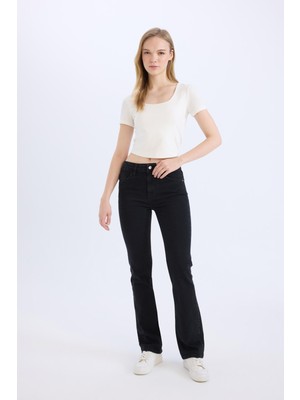 DeFacto Yüksek Bel Uzun Jean Pantolon D5529AX24CW