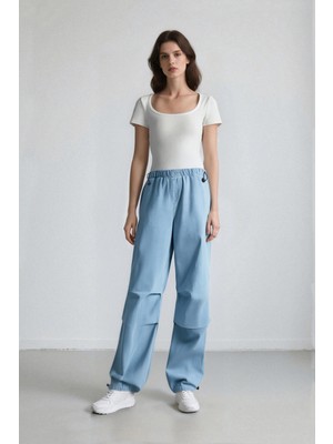 DeFacto Jogger Yüksek Bel Bilek Boy Paraşüt Jean Pantolon C1321AX24SM