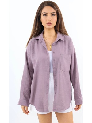 Ritnice Kadın Well Violet Keten Gömlek