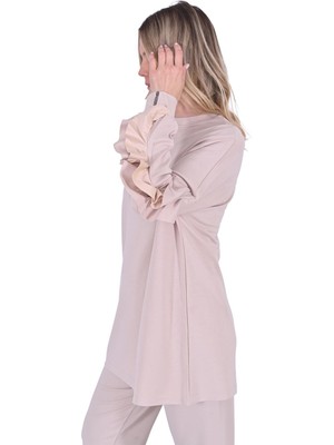 Fırfırlı Takım Ekru