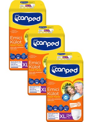 Canped Emici Külot Extra Büyük Boy Large 72 Li