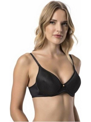 Elif Textile Desteksiz Balenli C Cup Sütyen Siyah 9405