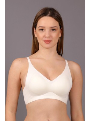 Dikişsiz Pedli Balensiz Iz Yapmaz B Cup Basic Sütyen Ekru